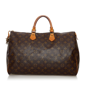 Handbags Louis Vuitton Louis Vuitton Monogram Speedy 40 Hand Bag M41522 LV Auth knn054