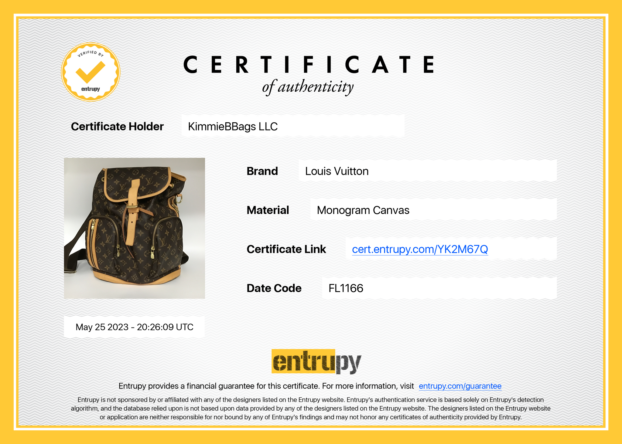Louis Vuitton 2013 pre-owned Monogram Sac a Dos Bosphore Backpack