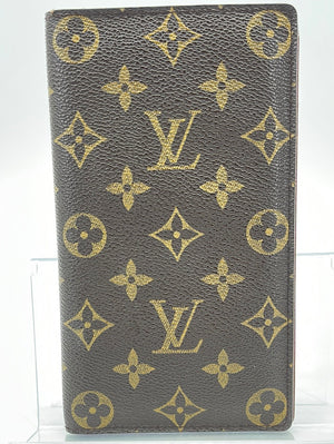 Authentic Louis Vuitton Monogram Canvas Large Notebook Zip Around
