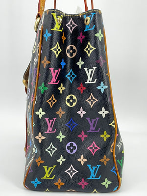 Takashi Murakami x Louis Vuitton Black Monogram Multicolore Alma GM