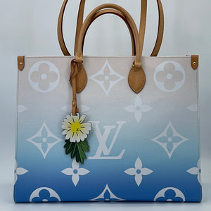 LV Onthego Giant Monogram Blue Tote By Pool Collection Limited Edition  Empreinte Leather Shoulder Bag
