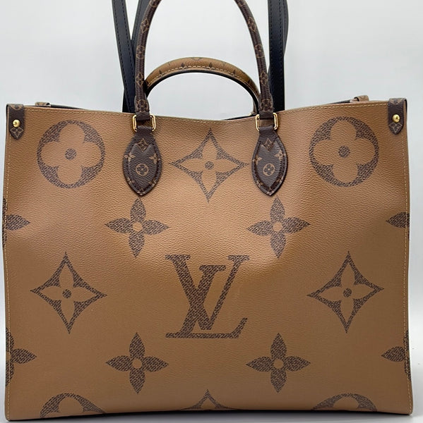 🌸Louis Vuitton OnTheGo GM Giant Monogram Reverse Purse Tote