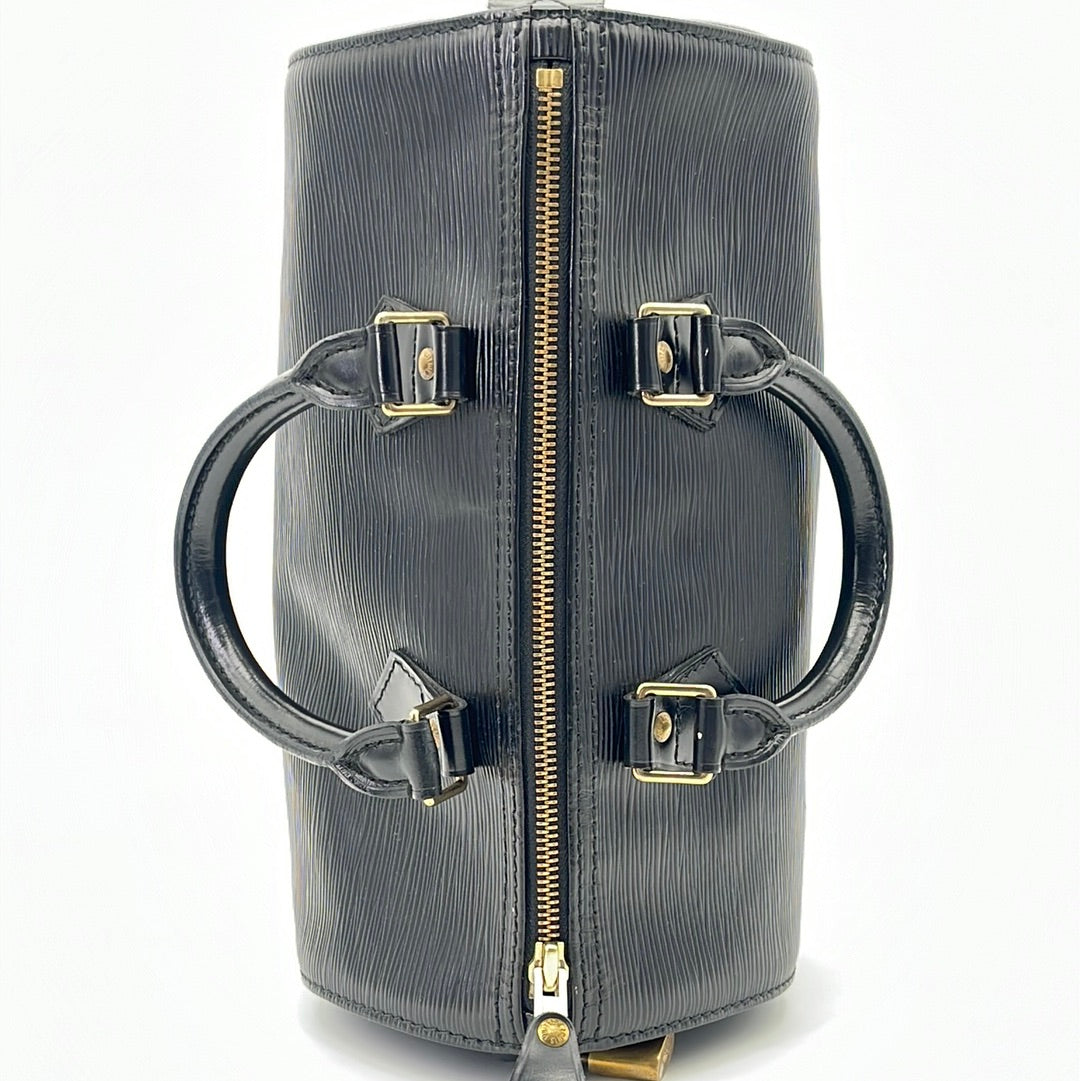 Vintage Louis Vuitton Speedy 25 Black Epi Leather Bag SP0946