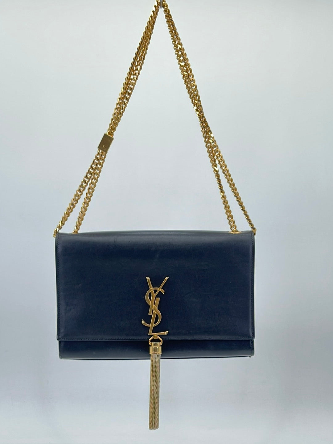 YSL Medium Kate Monogram Bag - Navy