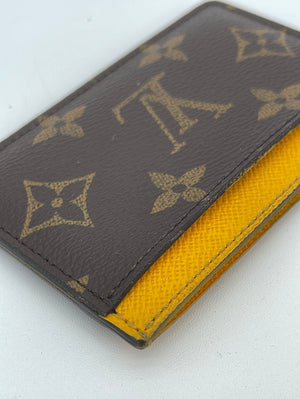 PRELOVED Louis Vuitton Monogram Canvas Card Case CA4106 012223