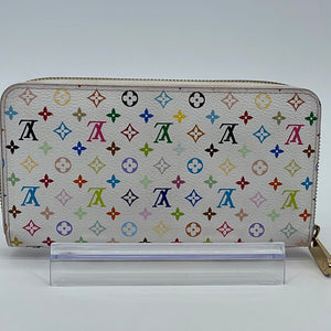 Louis Vuitton multicolored monogram white wallet