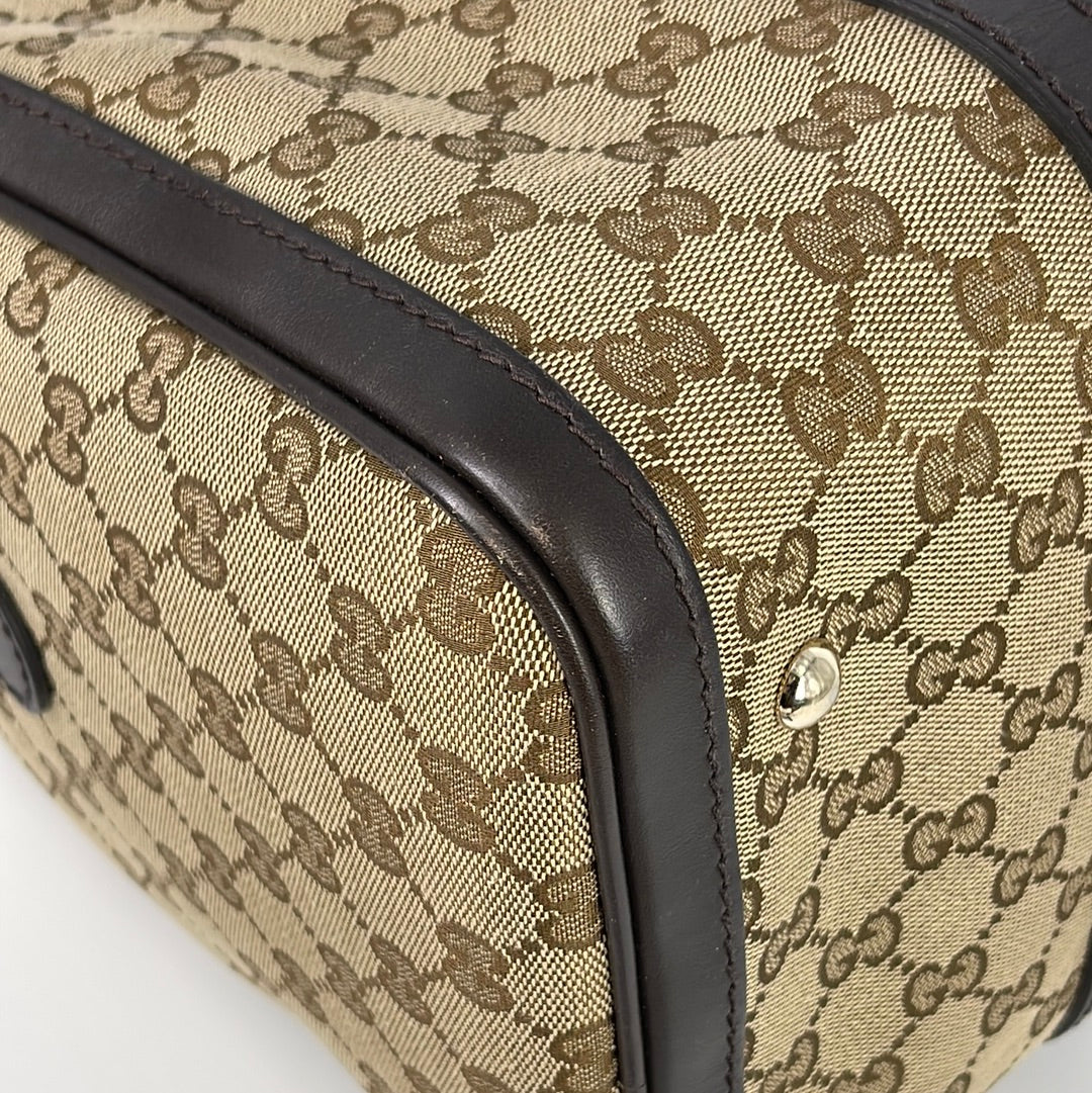 Brown Gucci Guccissima Jockey Boston Bag – Designer Revival
