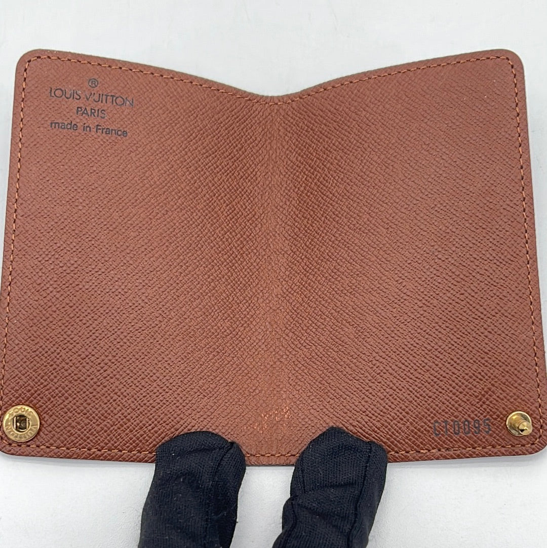 Louis Vuitton Porte Carte Crédit Pression Leather Wallet (pre-owned) in  Gray for Men