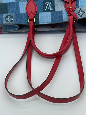 Louis Vuitton Bag Damier Patchwork Onthego Tote Denim