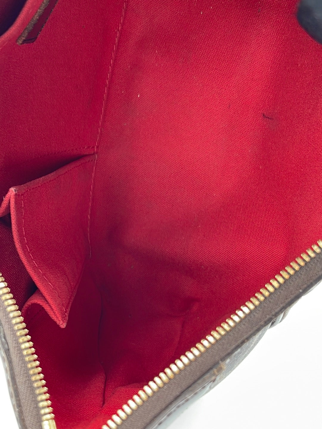 Thames cloth handbag Louis Vuitton Brown in Cloth - 35692377