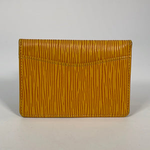 Louis Vuitton Yellow Epi Leather Card Holder – Cashinmybag