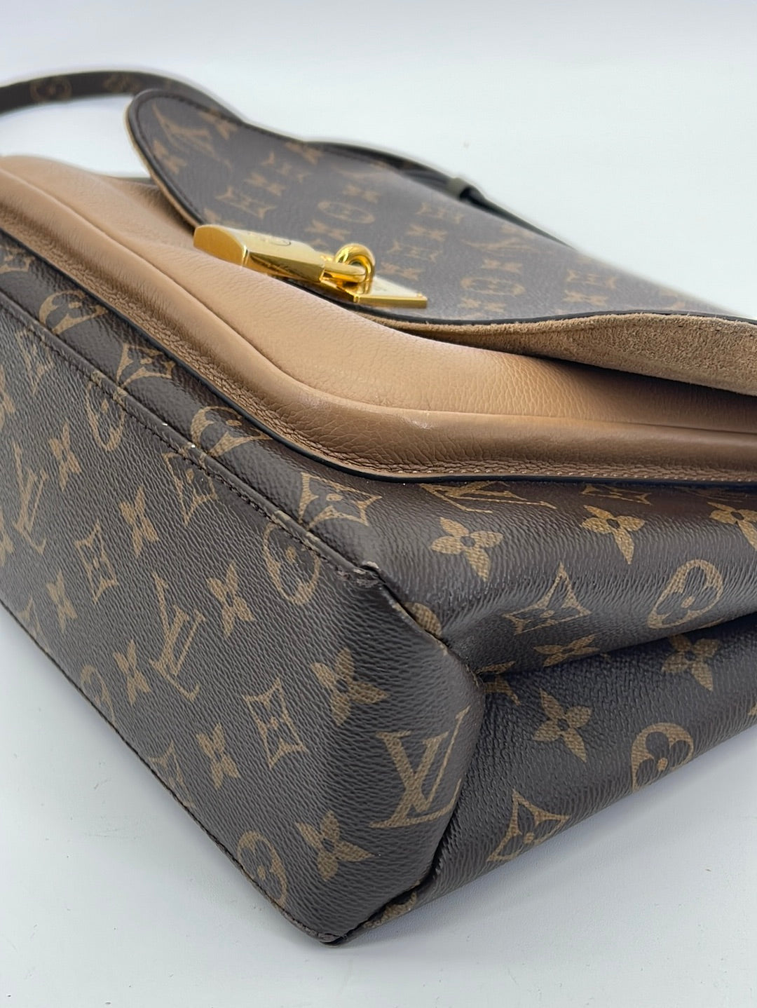 Louis Vuitton Marignan Handbag Monogram Canvas With Leather