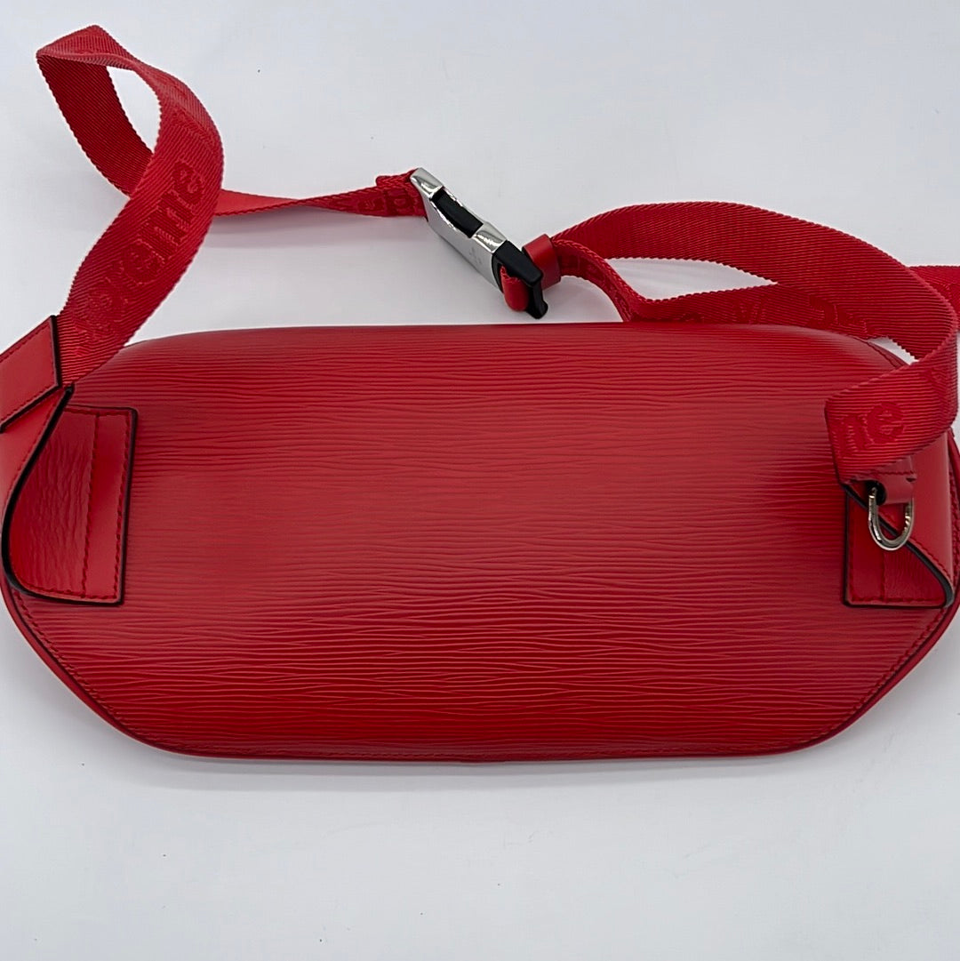Preloved Louis Vuitton Red Epi x Supreme Bumbag NZ1197 070623 $1000 OF –  KimmieBBags LLC
