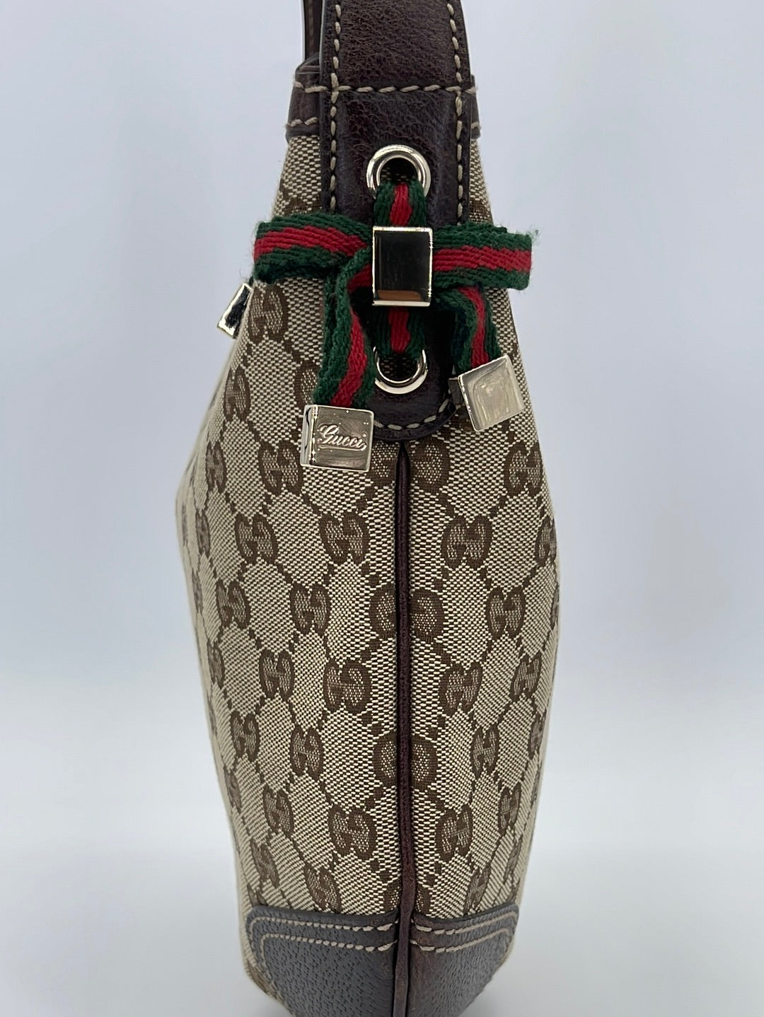 White Gucci Guccissima Princy Hobo Bag – Designer Revival