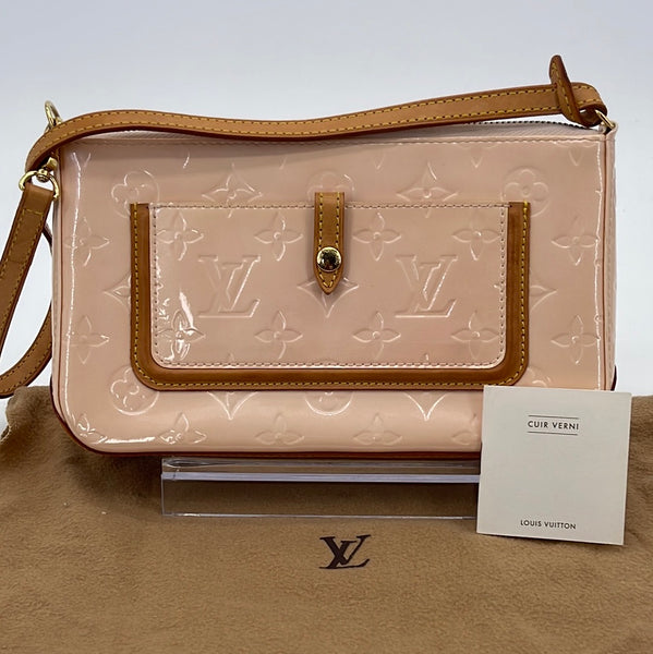 Preloved Louis Vuitton Mallory Square Blush Monogram Vernis Shoulder B –  KimmieBBags LLC