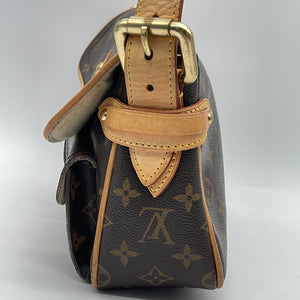 Louis Vuitton Handbag Hudson PM Monogram Canvas Shoulder Bag Gold