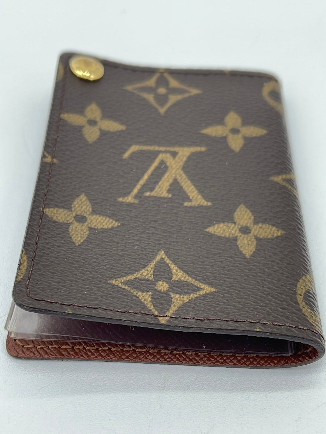 Louis Vuitton card case/ card holder with plastic inserts CT0998