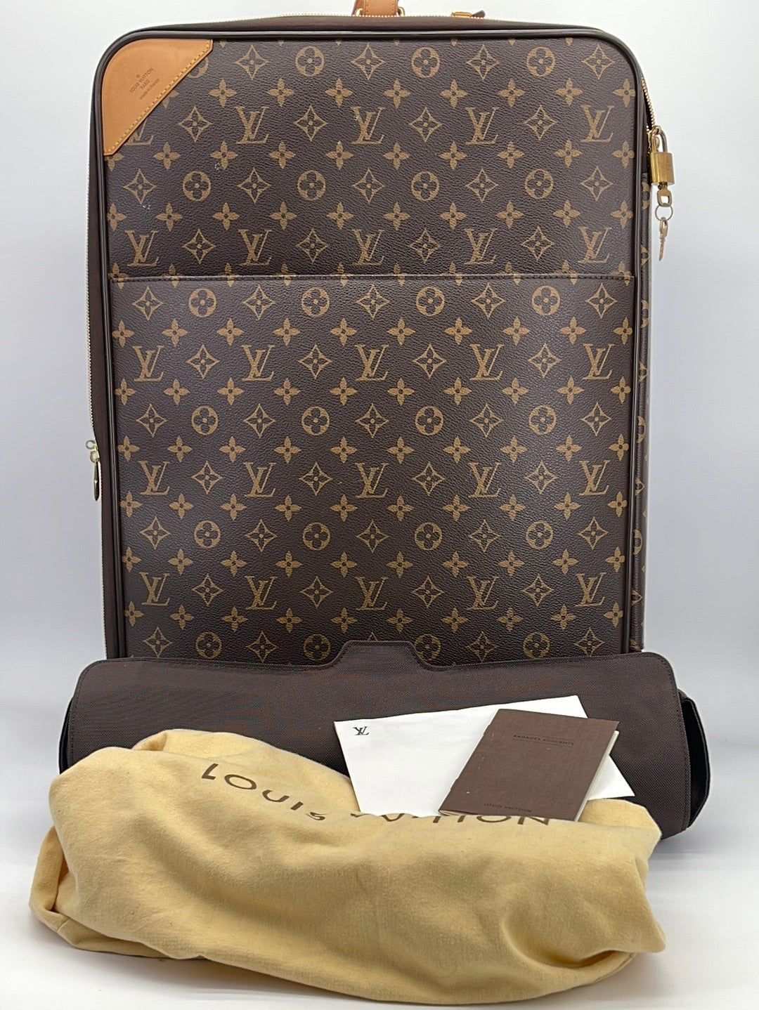 Preloved Louis Vuitton Pegase 70 Damier Ebene Suitcase SP0095