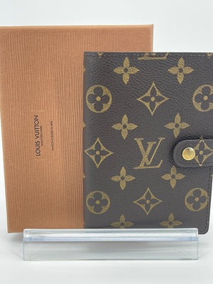 Authentic Louis Vuitton Monogram Agenda GM Day Planner Cover