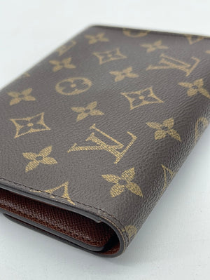 Authenticated used Louis Vuitton Louis Vuitton Portefeuille Palace Compact Trifold Wallet M67479 Monogram Canvas Leather Brown Black Gold Metal