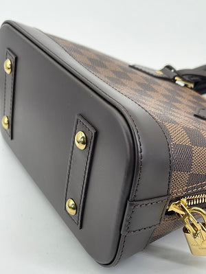 Preloved Louis Vuitton Alma BB Damier Ebene Handbag with Crossbody Strap  CT5108 020323