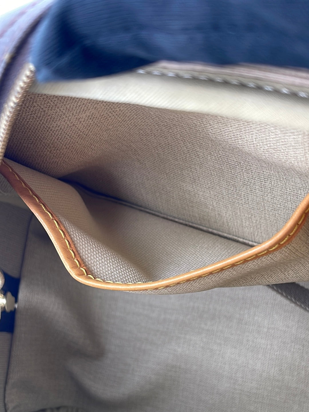 Louis Vuitton Handbag Vintage Deauville Brown Cloth ref.1008063