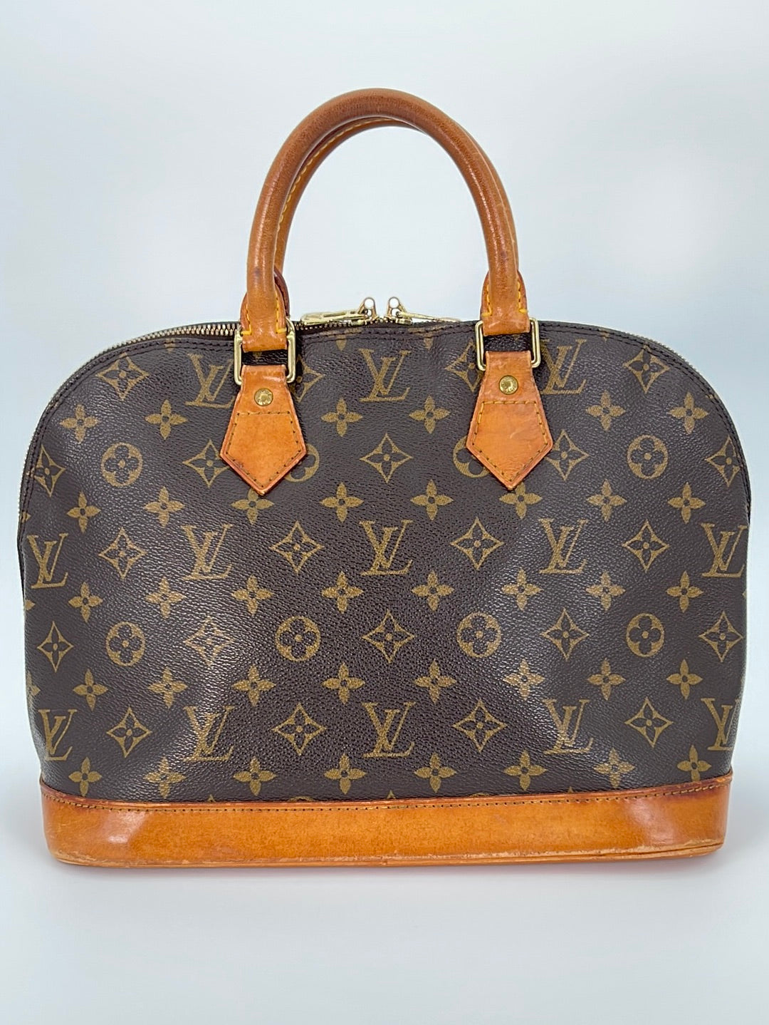 Louis Vuitton Epi Alma PM M40950 Handbag Calfskin Green Used Pistache  Women's