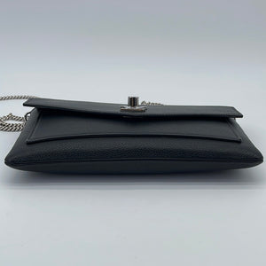 Louis Vuitton Mylockme Chain Pochette Leather Mini Black