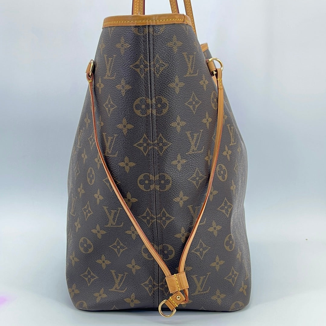 Louis Vuitton, Bags, 00286 Louis Vuitton Monogram Sac Plat Grocery Bag  Tote Carry All Never Full