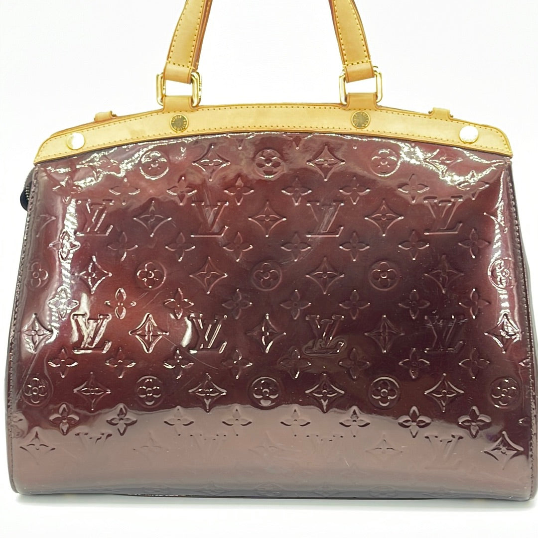 Louis Vuitton Monogram Vernis Brea MM - Burgundy Totes, Handbags
