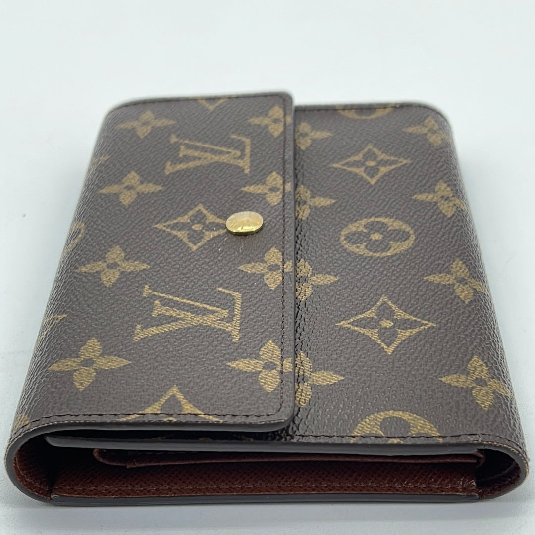 🔴 SOLD 🔴 $325 SHIPPED Pre-owned Authentic Louis Vuitton Porte Tresor Etui  Papier Monogram Trifold Wallet Serial / Date Code -…