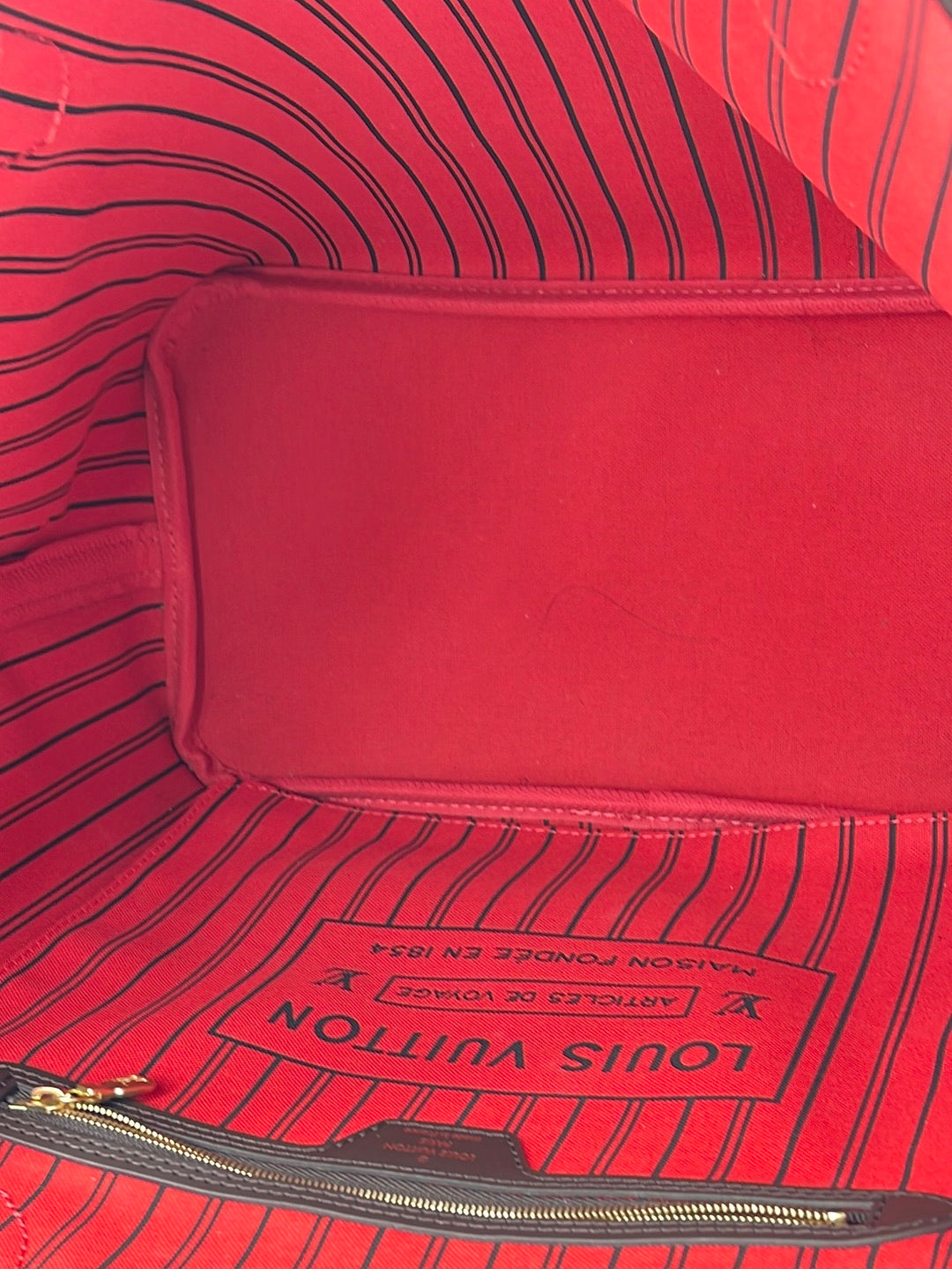 Louis Vuitton Louis Vuitton Bag Neverfull Mm Damier Ebene Canvas Tote Added  Insert N41358 C114 Leather ref.639166 - Joli Closet