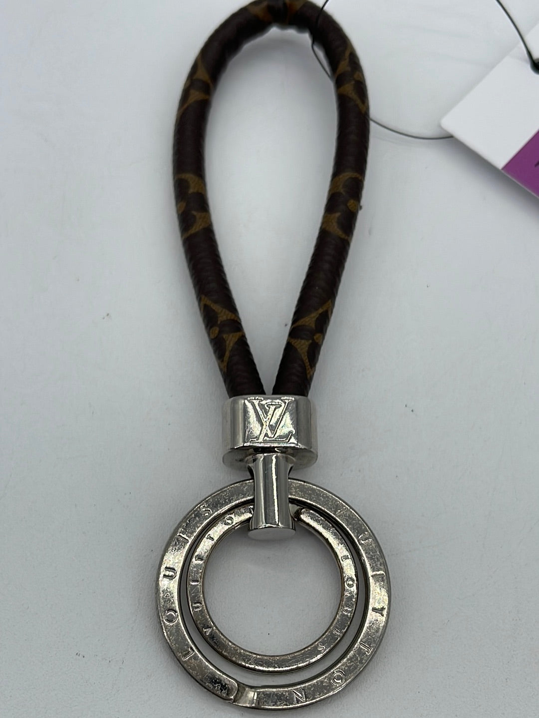 Louis-Vuitton Monogram Locket Necklace. Picture Holder with an