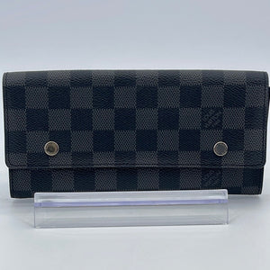 Louis Vuitton, Bags, Louis Vuitton Black Damier Graphite Bifold Wallet