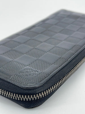 Louis Vuitton Damier Infini Neon Zippy Wallet Blue