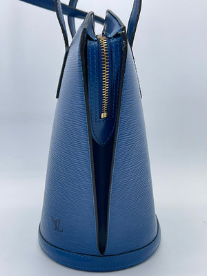 Blue Louis Vuitton Epi Lussac Shoulder Bag