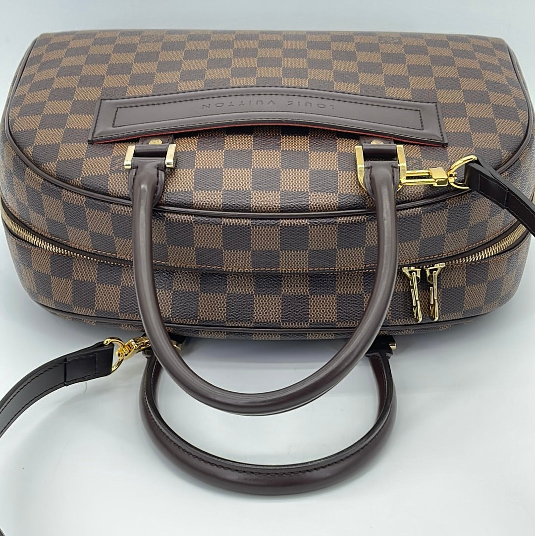 Louis Vuitton, Bags, Louis Vuitton Sarria Horizontal Hand Bag Purse  Damier Ebene