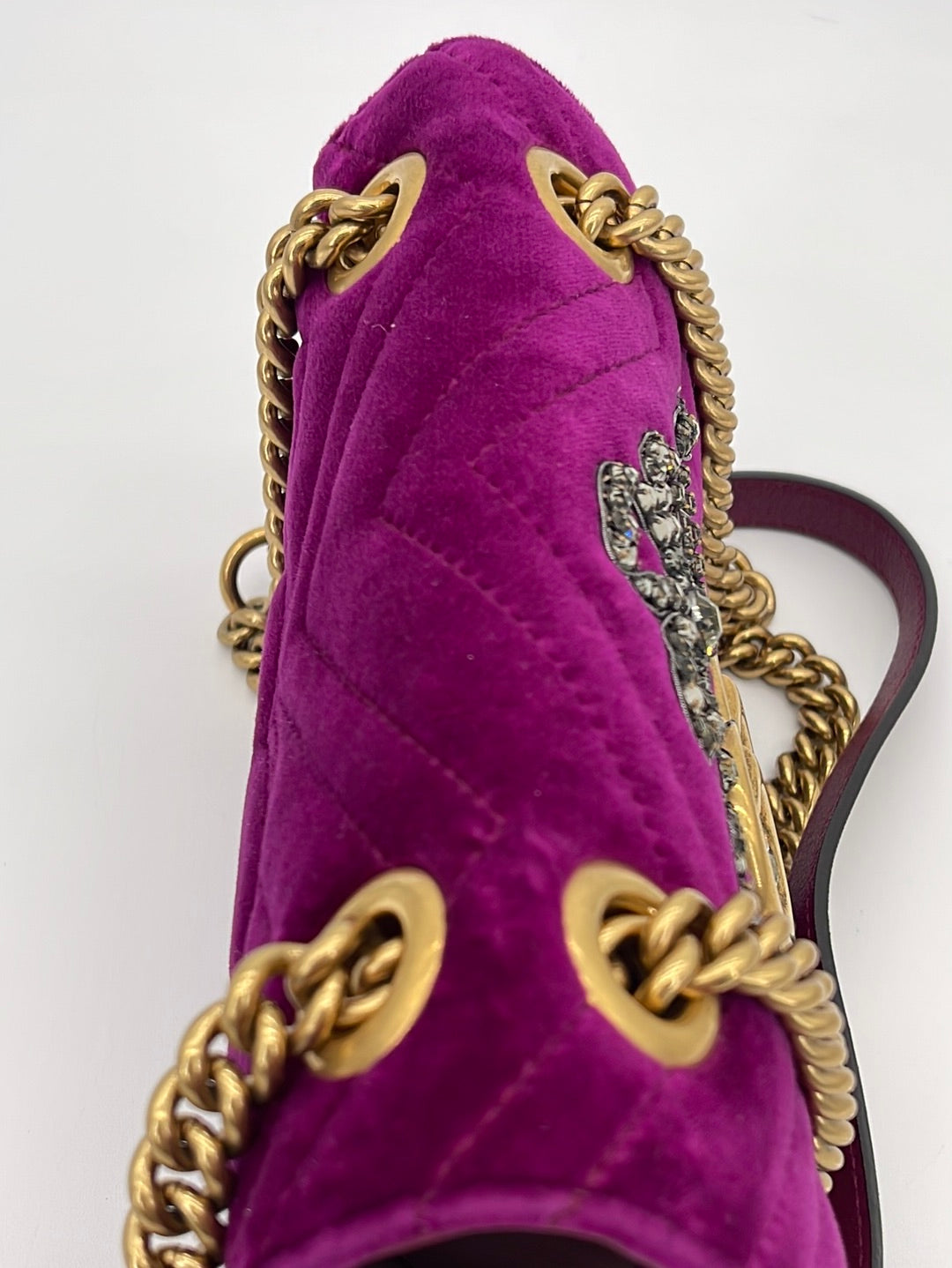gucci marmont mini bag velvet violet new Purple ref.145077 - Joli Closet