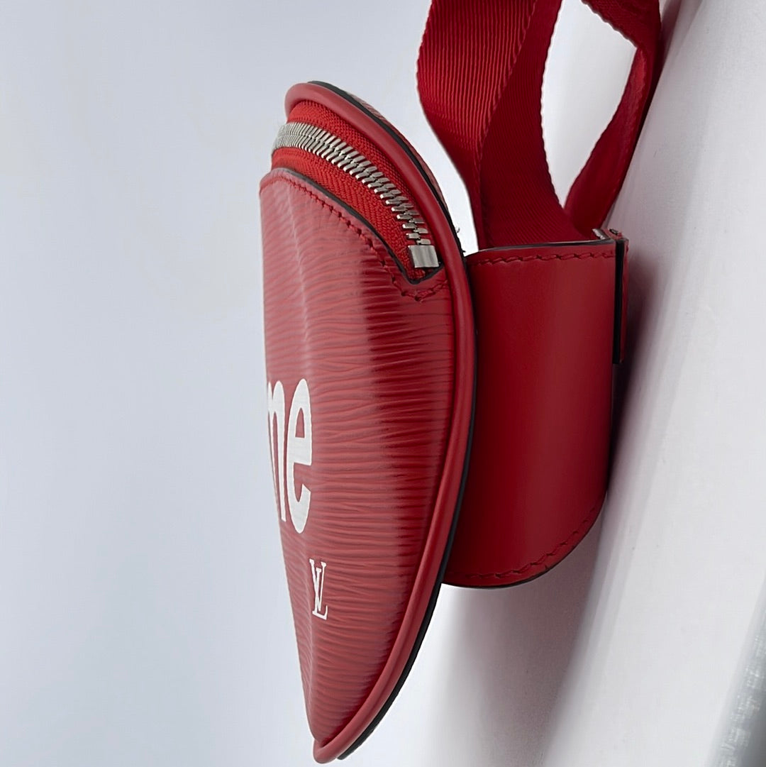 GIFTABLE Preloved Louis Vuitton Red Epi x Supreme Bumbag NZ1197 070623 –  KimmieBBags LLC