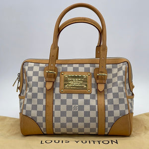 Authentic Louis Vuitton Berkeley Damier Ebene Canvas Handbag-Excellent  Condition