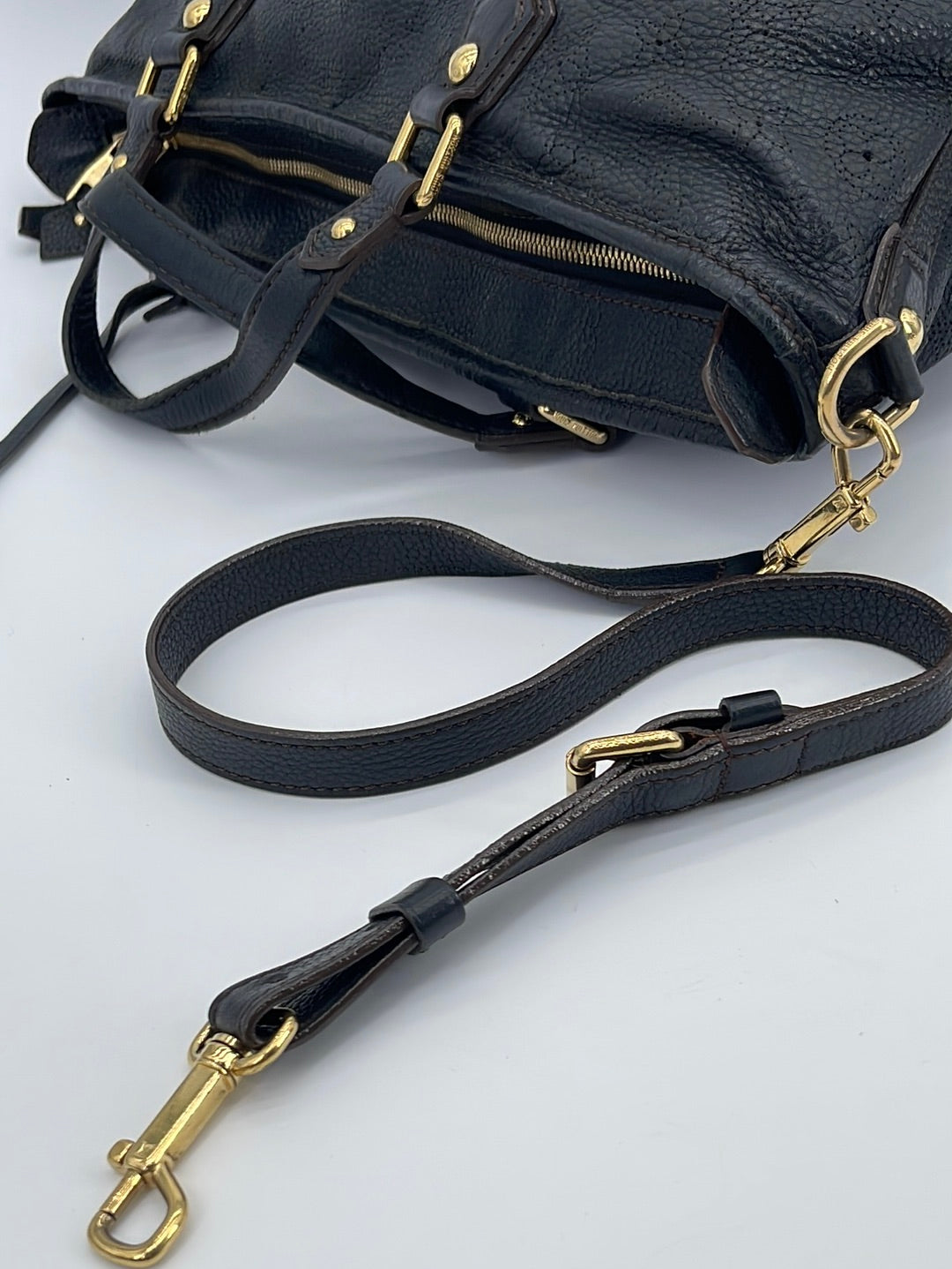 Preloved Louis Vuitton Laser Cut Monogram Black Leather Stellar Handba –  KimmieBBags LLC