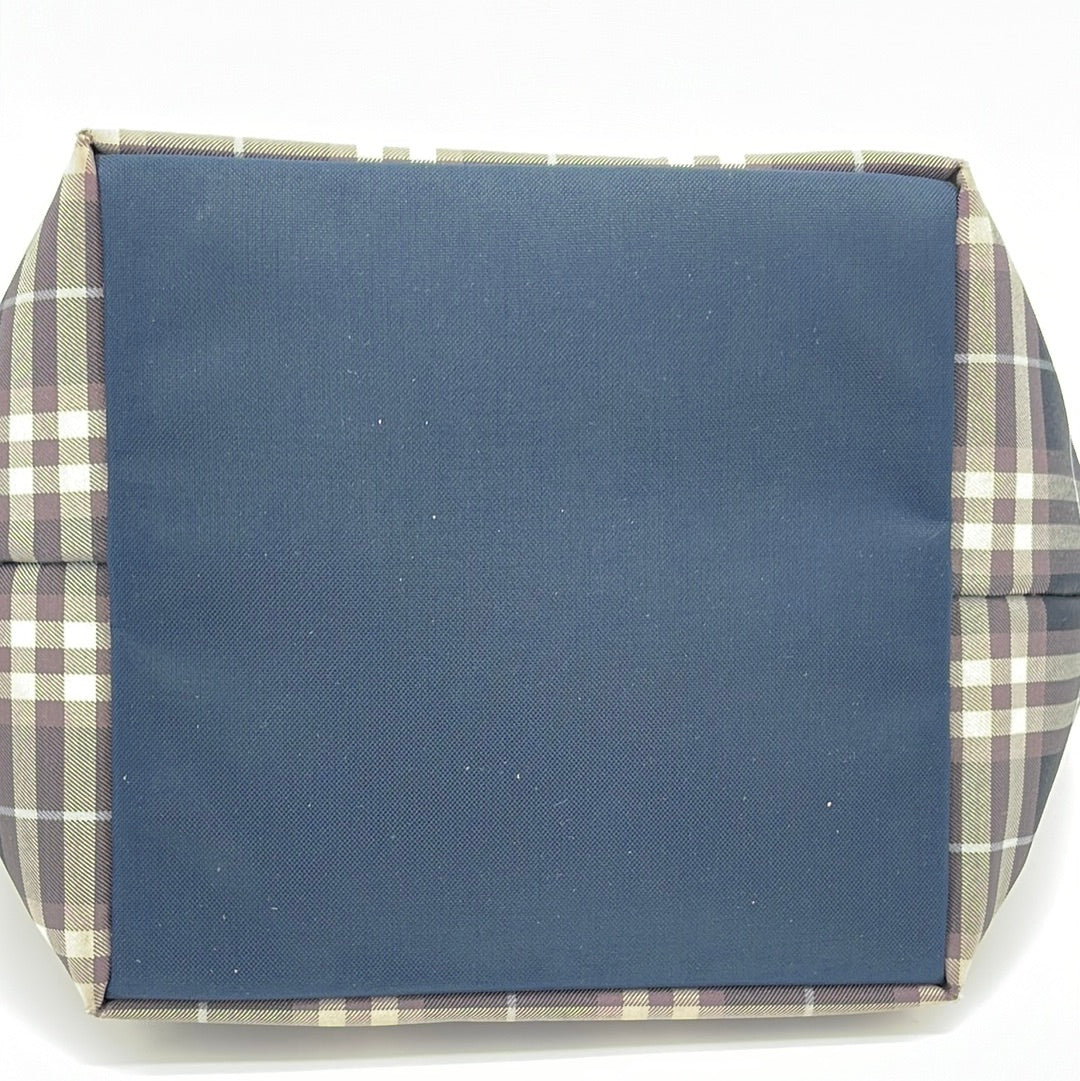 Burberry Blue Label Shoulder Bag Nova Check Pochette and 16burb60 Beige  Raffia For Sale at 1stDibs