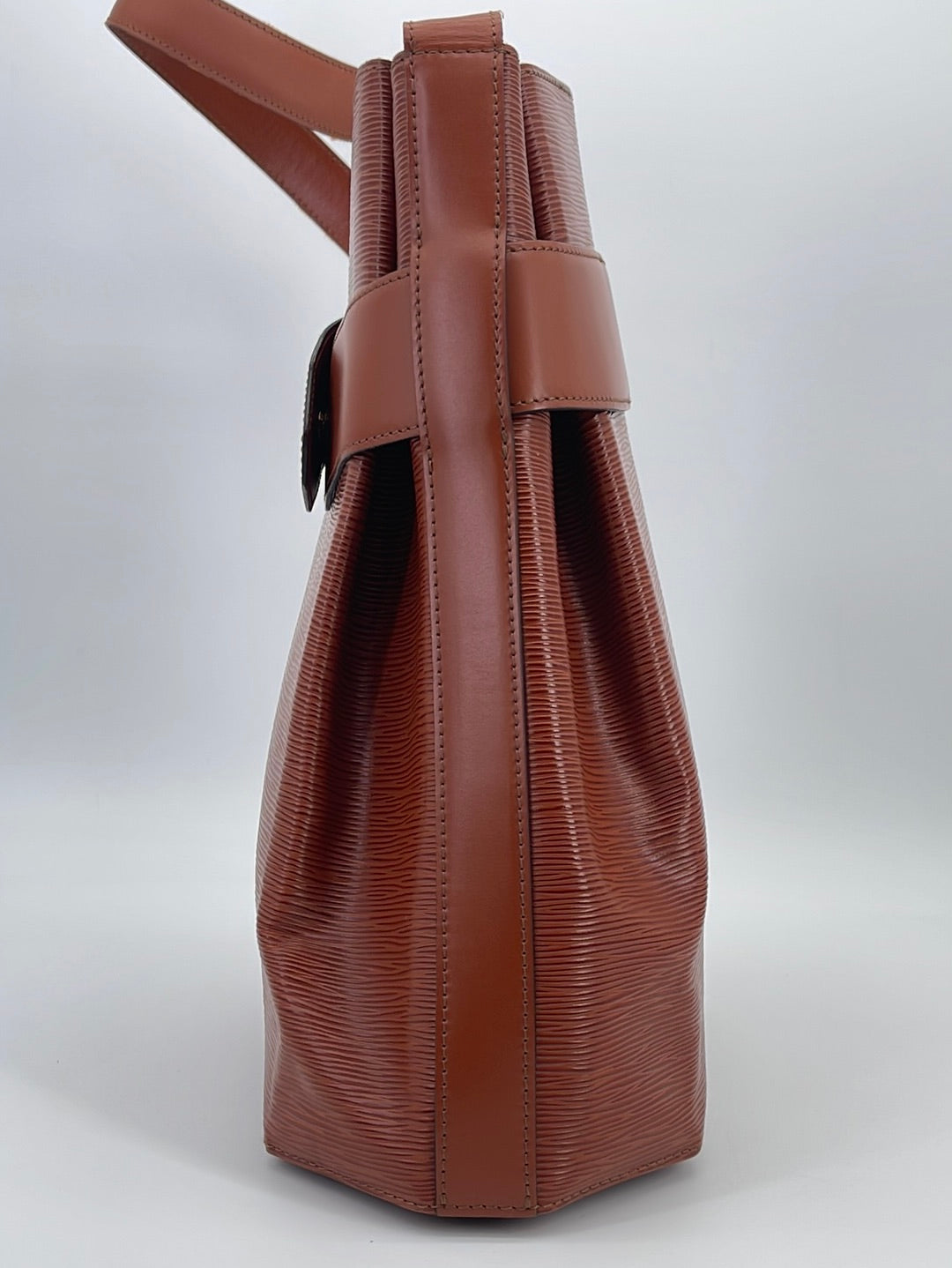 Auth Louis Vuitton Epi Sac De Paule PM Shoulder Cross Bag Brown