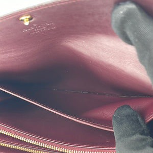 Louis Vuitton Grey Monogram Vernis Sarah Wallet Porte Tresor Leather  ref.298846 - Joli Closet