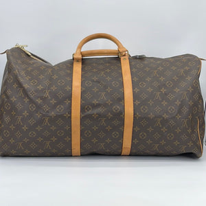 Louis Vuitton Keepall 55 Bandoulière Monogram Canvas Travel Bag on