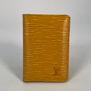 PRELOVED Louis Vuitton Black Epi ID Card Case SP1022 060923