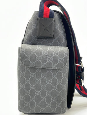 Gucci Gg Supreme Canvas Diaper Bag in Gray for Men