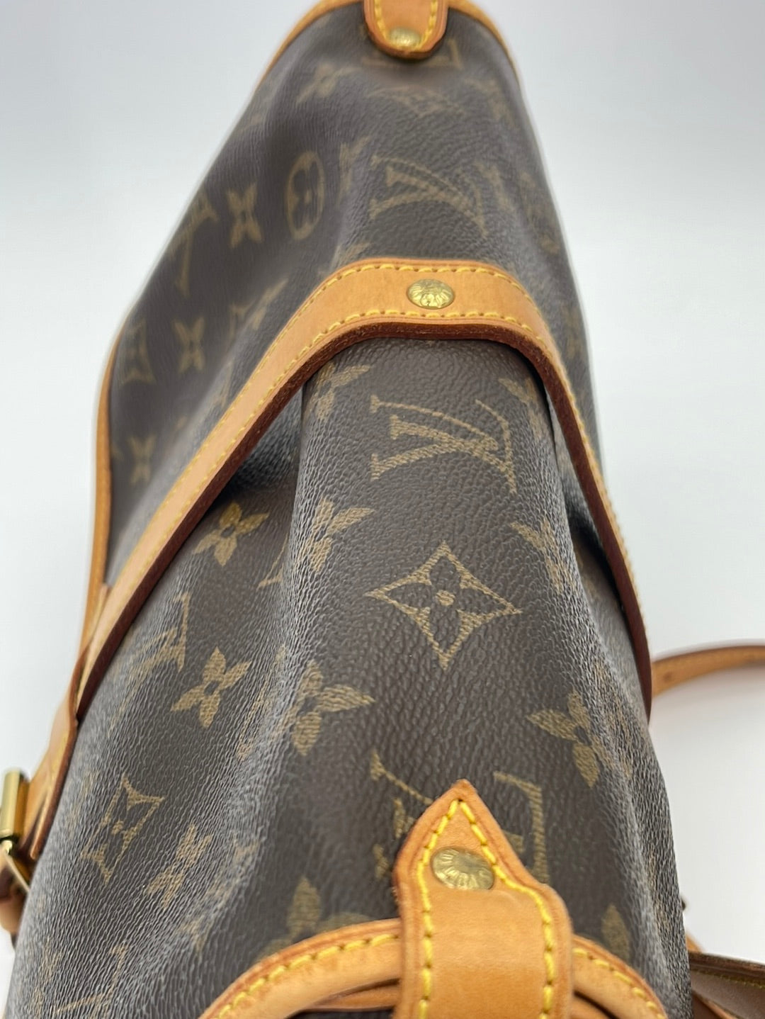 Louis Vuitton Monogram Saumur 30 M42256 Brown Cloth ref.1000826