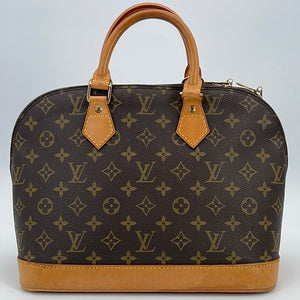 AUTH LOUIS VUITTON MONOGRAM ALMA PM SATCHEL WITH DUST BAG MADE IN FRANCE  BA0955