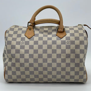 LOUIS VUITTON Monogram Speedy  PM Shoulder Bag White M42210 LV Auth  30478a Brown Cloth ref.623721 - Joli Closet